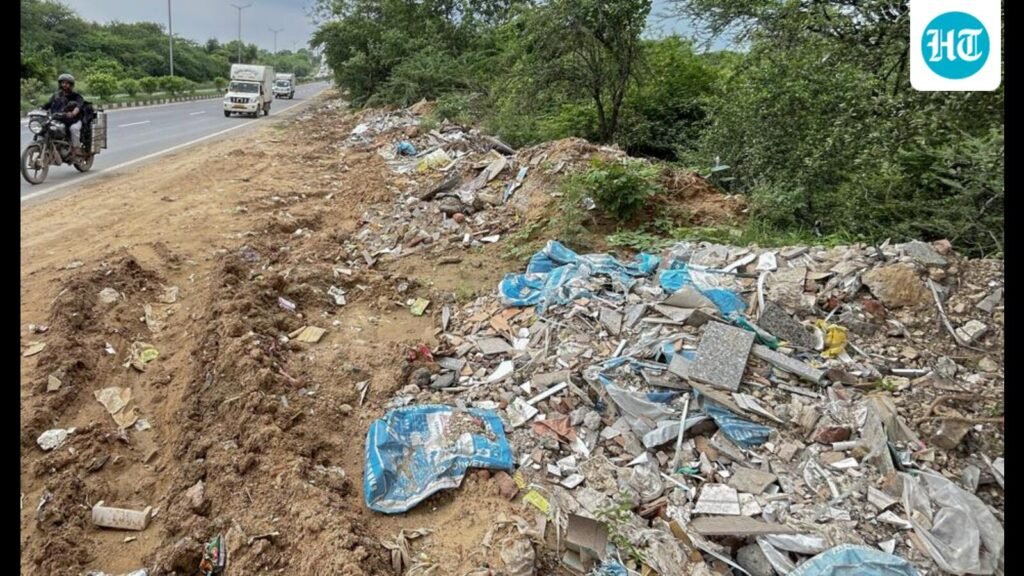 Illegal dumping returns on Ggm-F’bad road; locals flag dust pollution