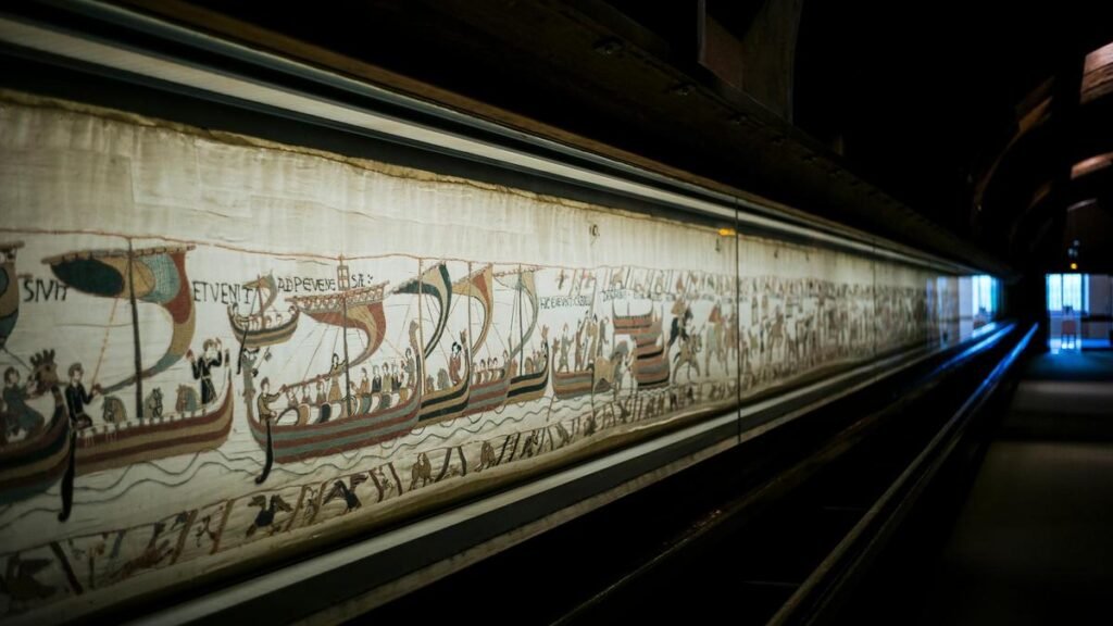 Bayeux Tapestry is at the British Museum after a secret journey from France