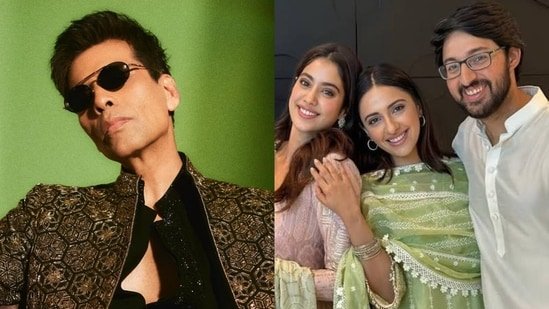 Karan Johar recreates Salman Khan’s towel dance; Janhvi Kapoor does ‘Shava Shava’ at Akansha Ranjan Kapoor’s sangeet