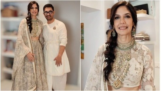 Inside Gauri Spratt’s romantic look for intimate wedding with Aamir Khan: Sabyasachi lehenga to bohemian bridal braid