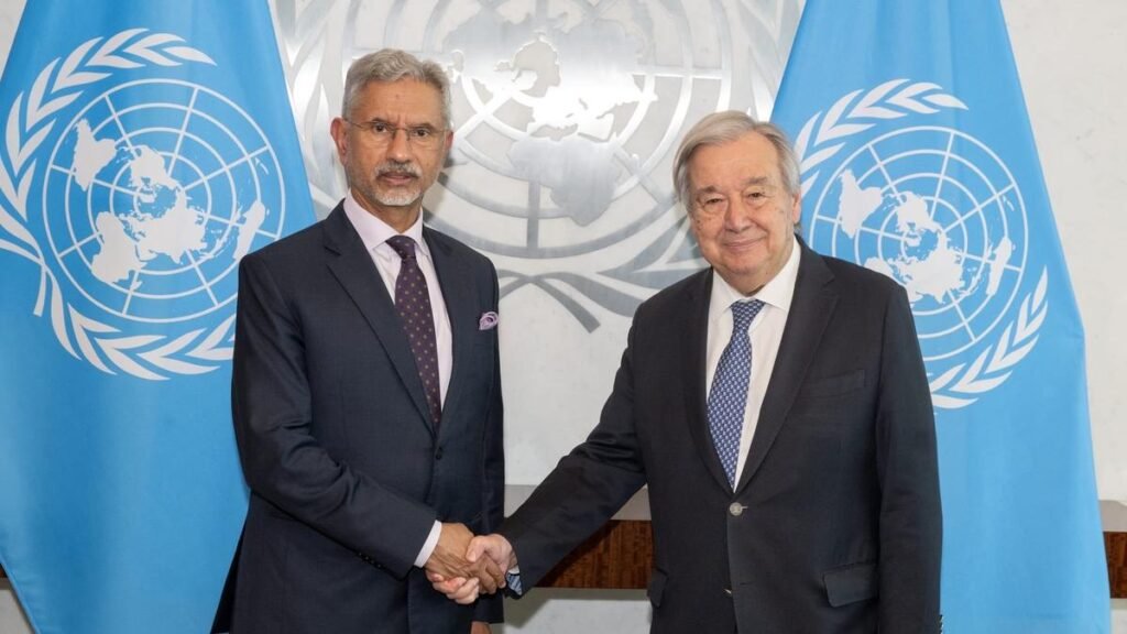 Jaishankar discusses global developments, including West Asia, Ukraine with UN Chief Guterres