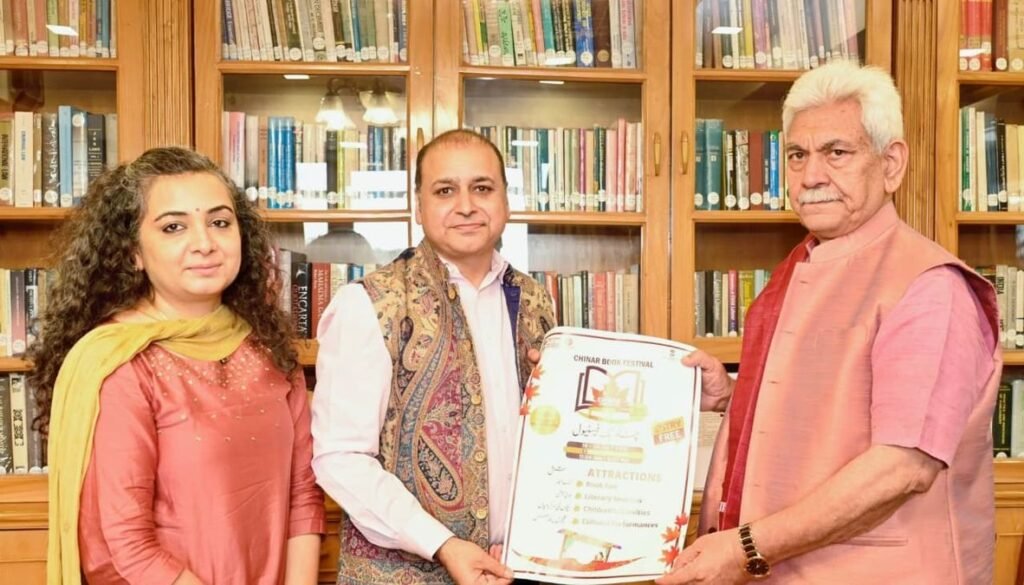 Dr Amit Wanchoo, Chief Convener, Chinar Book Festival Calls on LG Sinha