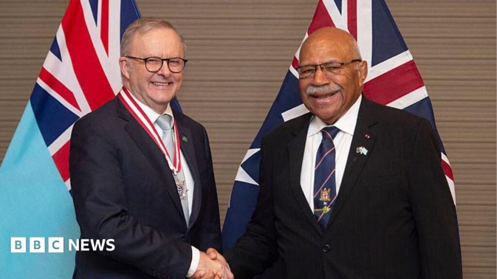 Australia signs new defence alliance with Fiji as it seeks to counter Beijing