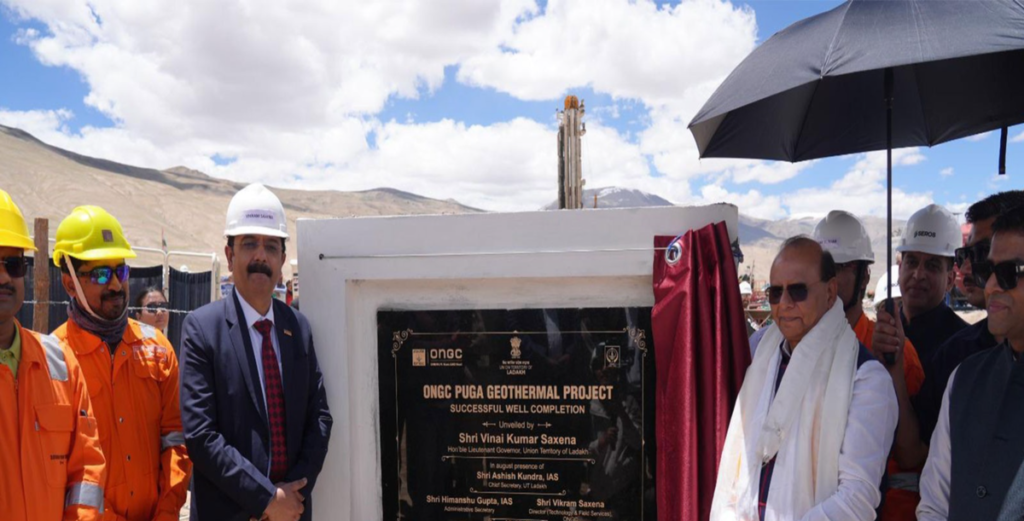 L-G VK Saxena commissions India’s first two geothermal wells at Puga Valley in Ladakh