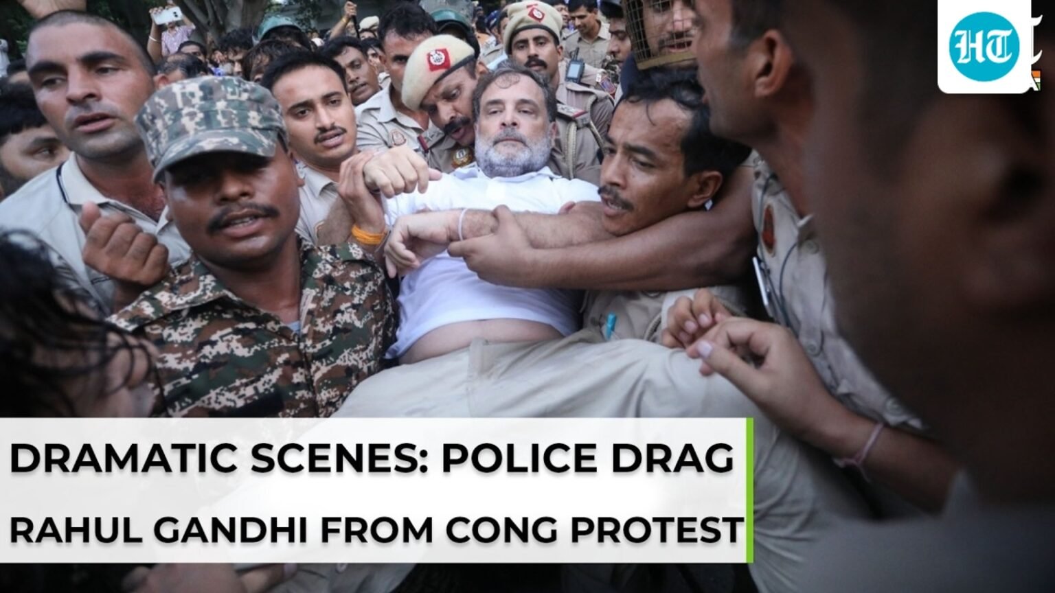 Rahul Gandhi detained near PM house as Congress protest erupts into showdown | CJP | NEET | BJP