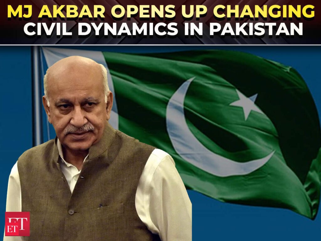 MJ Akbar opens up changing civil dynamics in Pakistan, says ‘People in uproar against establishment’ – The Economic Times Video
