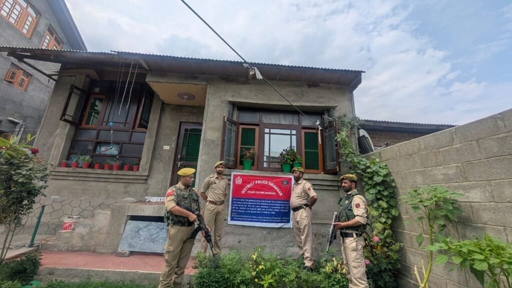 Srinagar Police attach four properties worth over Rs 3.34 crore under NDPS Act