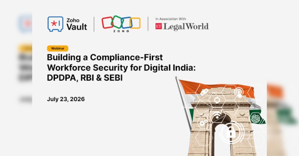 Join the ETLegalWorld Webinar on DPDPA, RBI & SEBI Compliance, ETLegalWorld