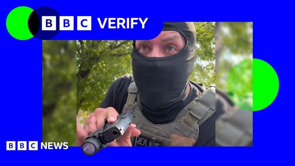 ICE: BBC Verify speaks to woman after agent points gun at her