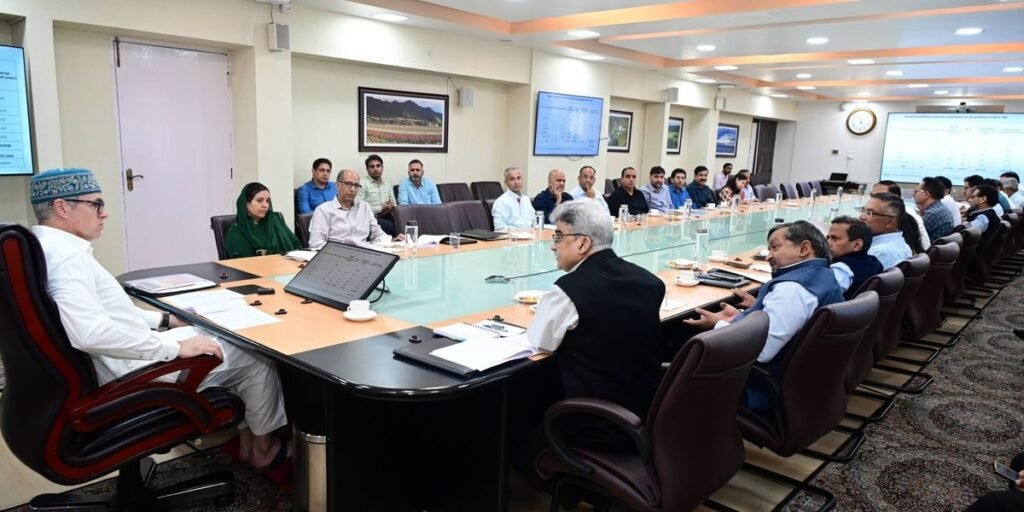 CM Omar Chairs Review Meeting of School Education Department in Srinagar
