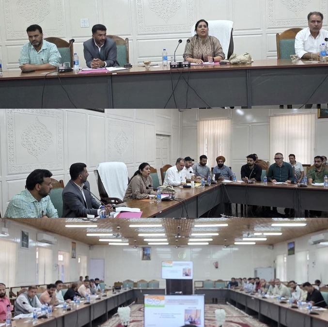 DG Rural Sanitation reviews SBM (G) progress in Kupwara