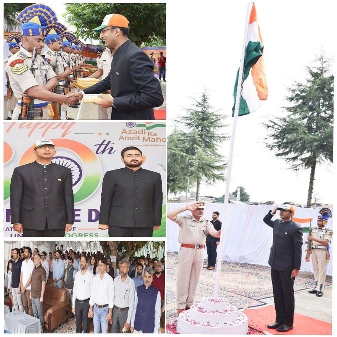Div Com Kashmir hoists National Flag, calls for empathy in public service