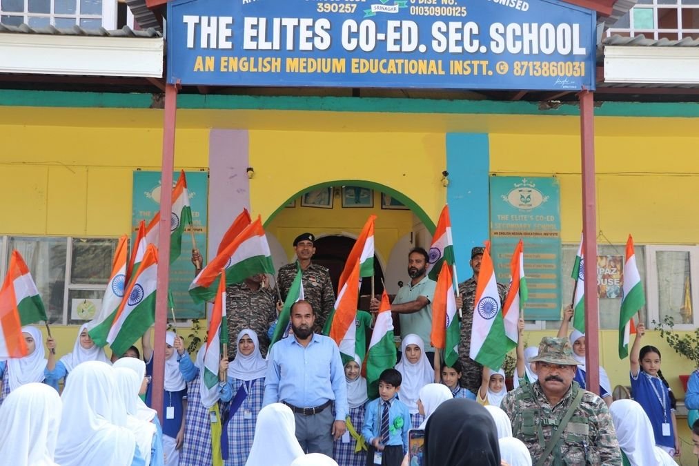 CRPF 54th BN celebrates I-Day with school children