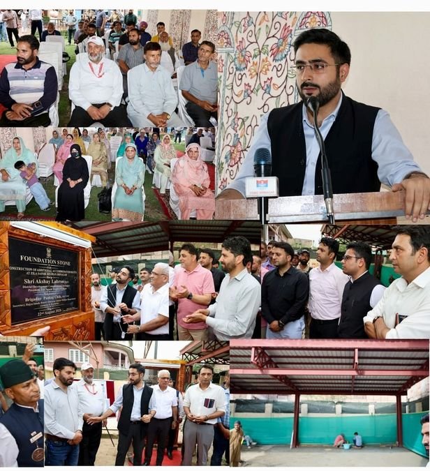 DC Sgr lays foundation stone for Addl. Accommodation Block at Zila Sainik Bhawan