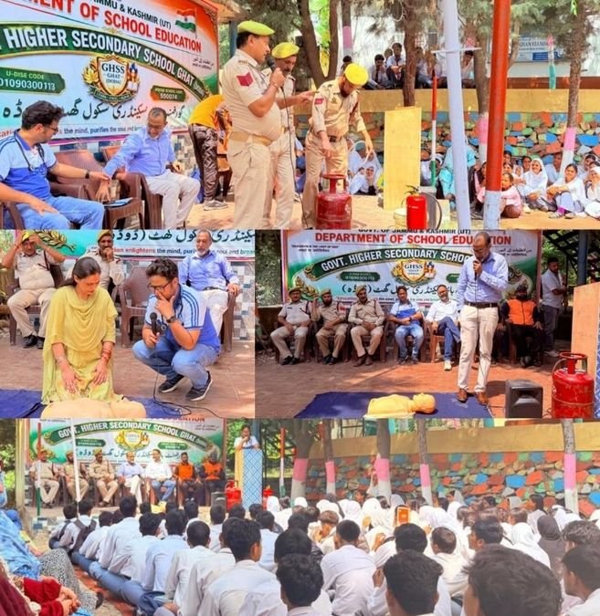 Fire Safety & Disaster Management Training held at Govt. HSS Ghat