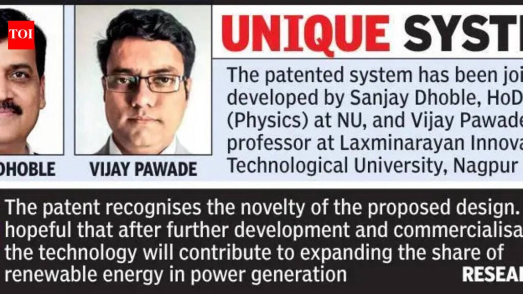 NU, LITU researchers get UK patent for ‘solar power at night’ | Nagpur News