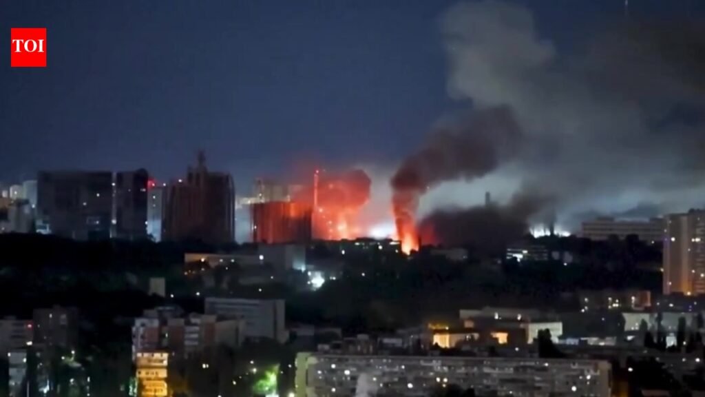 Video shows inferno after Russian missile barrage leaves 9 dead in Ukraine