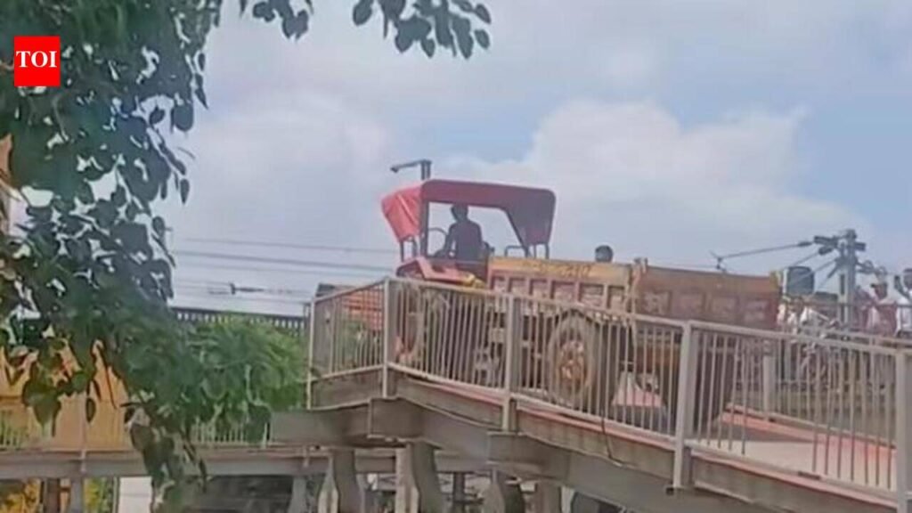 Probe ordered into tractor’s footbridge ride in Buxar after video goes viral | Patna News