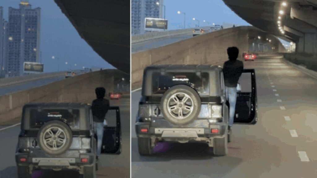 Watch: Man performs stunts on Dwarka Expressway, triggers police probe after video goes viral | Gurgaon News