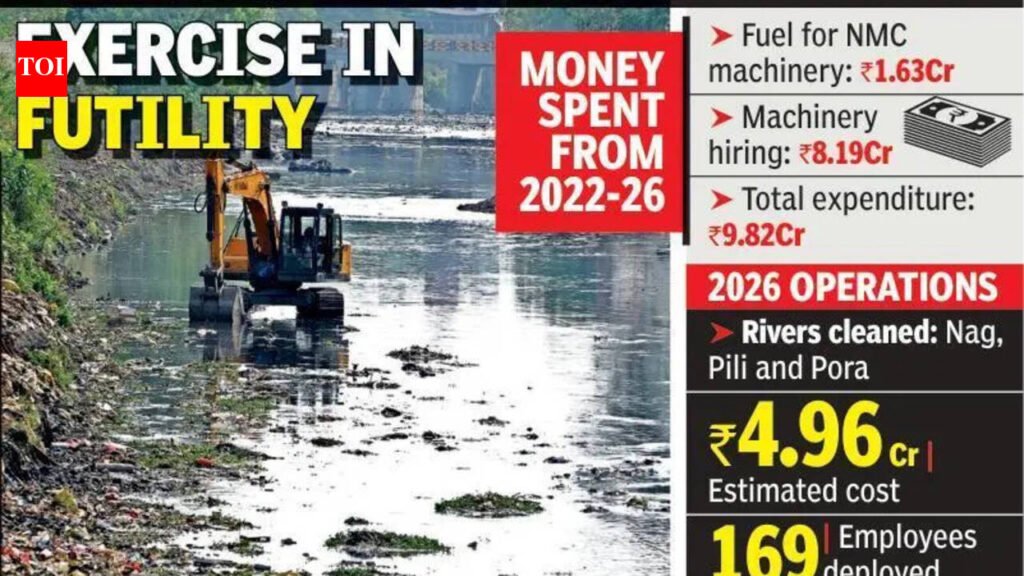 Crores Spent On Desilting Nullahs Go Down Drain, City Sinks Every Monsoon | Nagpur News