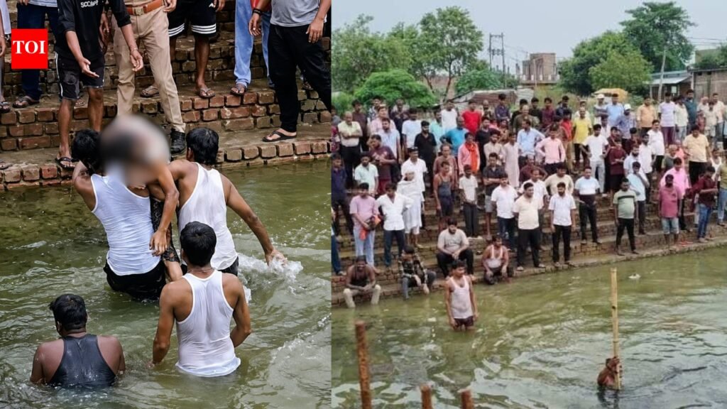 3 children drown while bathing in under-construction pond in UP, fourth boy survives | Lucknow News