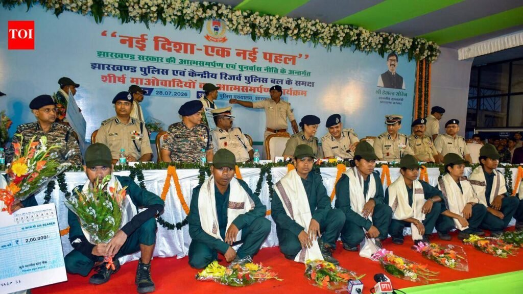 Data shows sustained operations, surrender policy reduced Maoist ranks in state | Ranchi News