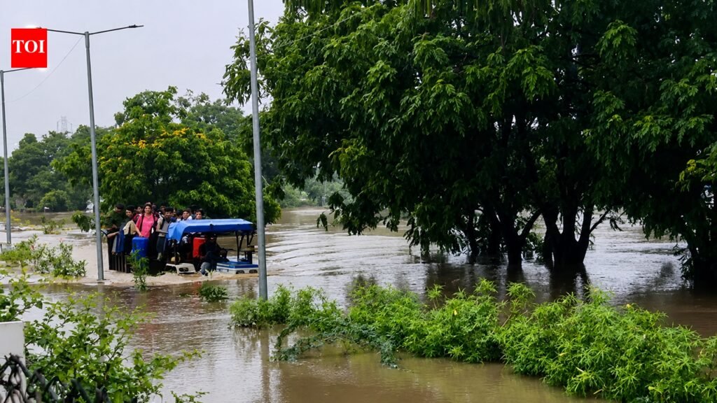 Rain hits rural Vadodara, city remains largely dry | Vadodara News