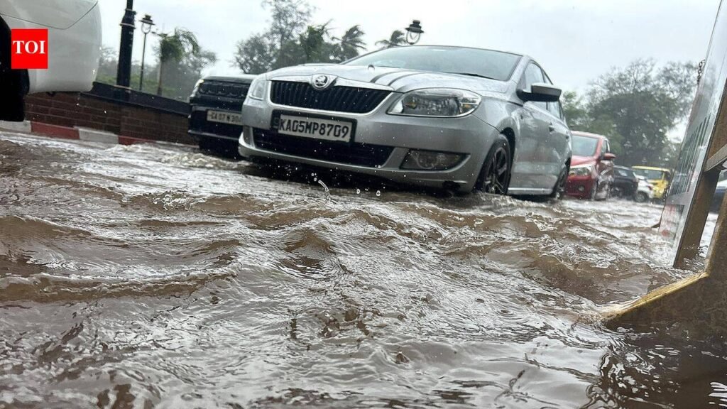 Panaji records 41.8mm in 3 hours, heavy evening downpour leaves parts of city waterlogged | Goa News