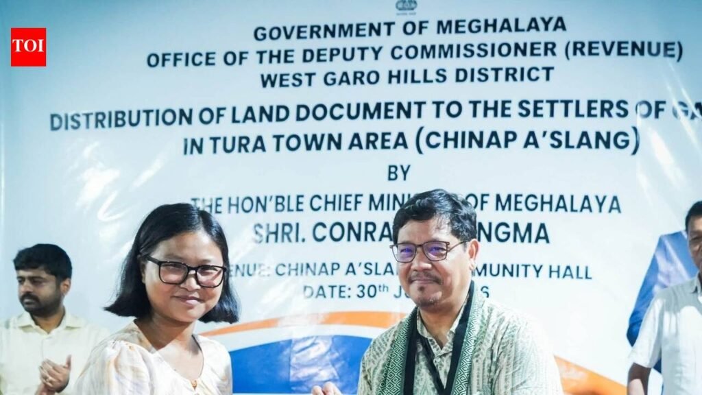 754 households in Tura received land pattas from CM Conrad | Guwahati News