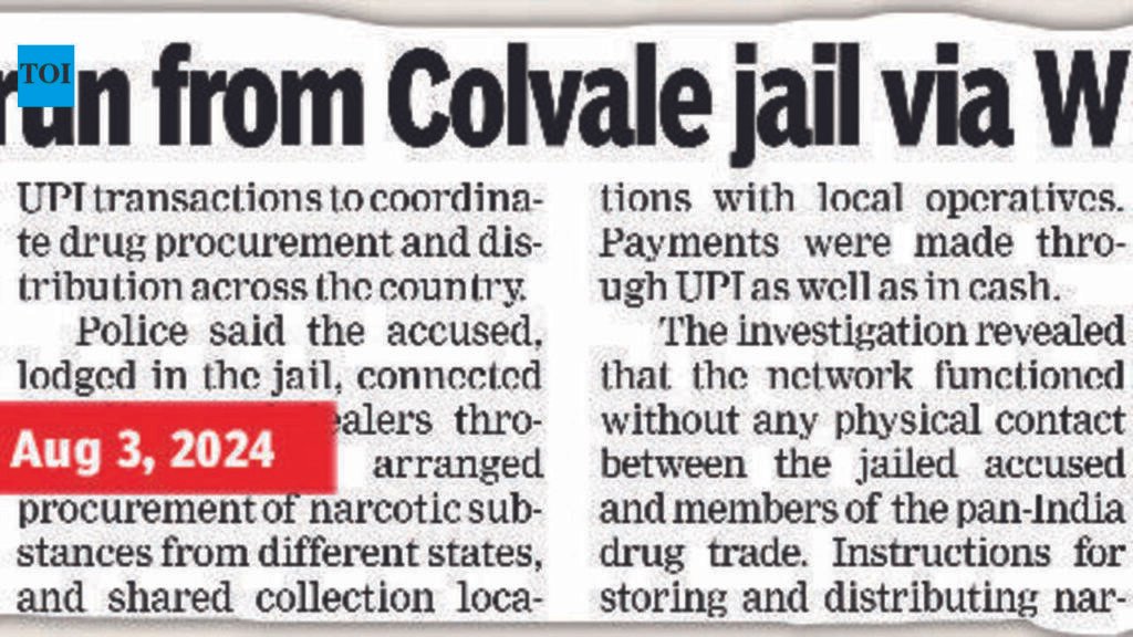 CM orders probe after Colvale jail drug racket report | Goa News