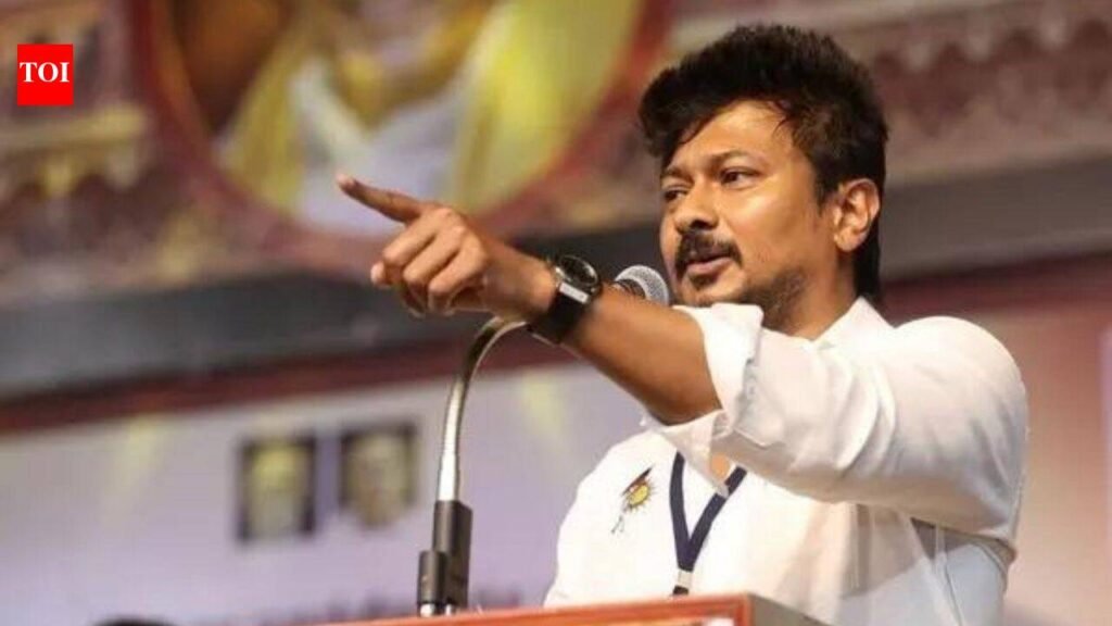Udhayanidhi Stalin detained from Chennai home over ‘vulgar’ remarks case | Chennai News