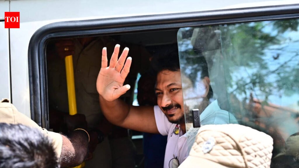 ‘This arrest is a joke’: Udhayanidhi Stalin smiles as cops detain him over ‘vulgar’ Trisha remarks | Chennai News