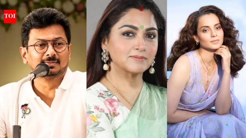 Kangana Ranaut, Khushbu Sundar support Udhayanidhi Stalin’s arrest, slam his comments on Trisha: ‘Public display of filthy abuses, double-meaning obscene and vulgar jokes is not acceptable’ | Hindi Movie News
