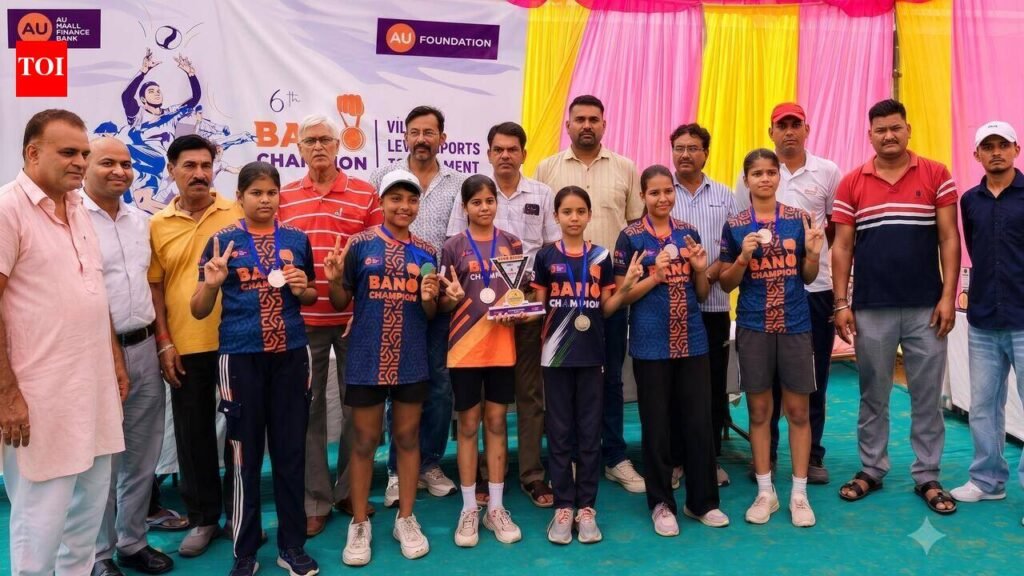 AU Bano Champion 6th Village Level tournament ends with 29,000 athletes competing across 66 Rajasthan locations in athletics, football, volleyball, boxing, wushu and kabaddi | Jaipur News