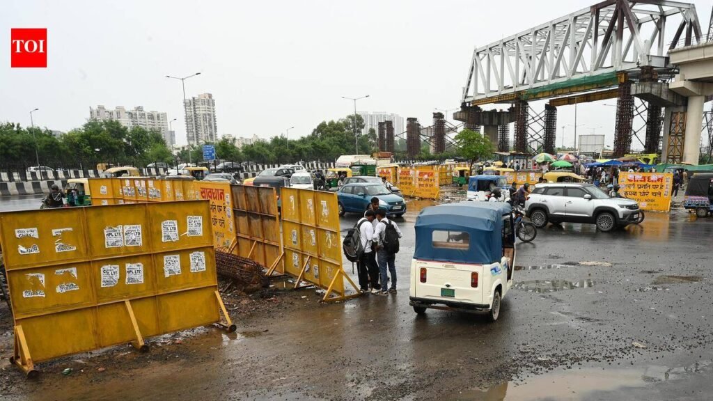 Work starts on Sector 62 skywalk to unclog office hub, curb jaywalking | Noida News