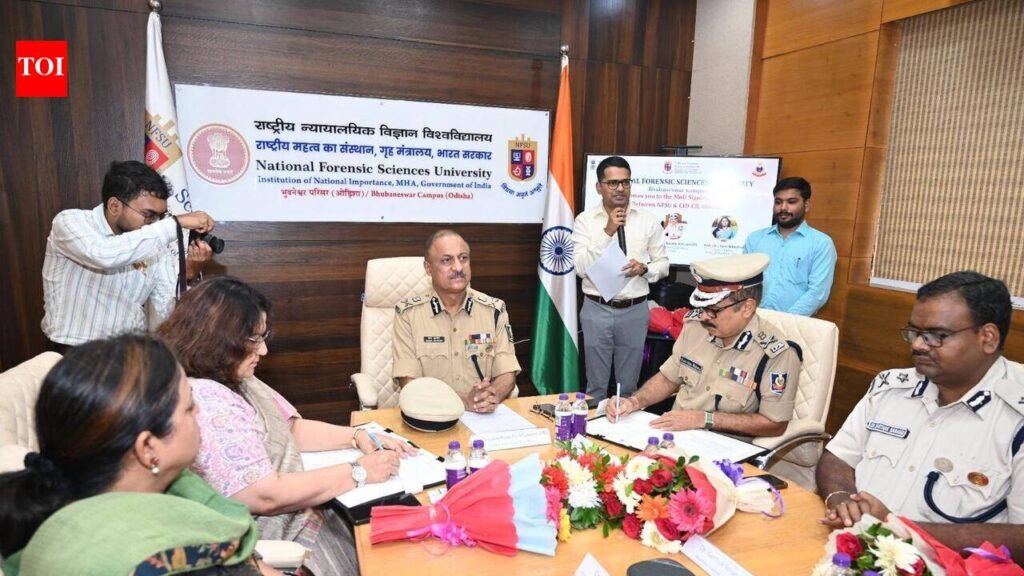 Odisha police inks pact with NFSU to boost cybercrime probe skills | Bhubaneswar News