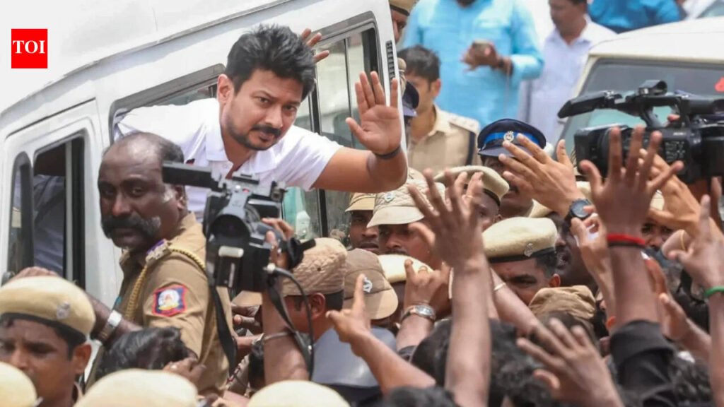 Udhayanidhi stalin cracks ‘bad joke’ at Vijay, spends day with cops | Chennai News