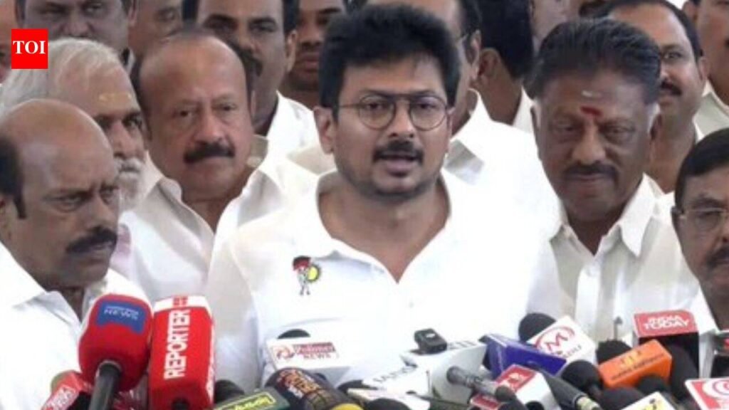 ‘My arrest was a diversion’: Udhayanidhi Stalin attacks TVK govt, calls budget rebranding exercise | Chennai News