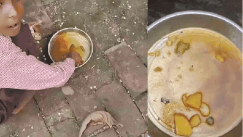 Head teacher in UP suspended after viral video shows poor quality PM Poshan meal, less milk | Lucknow News