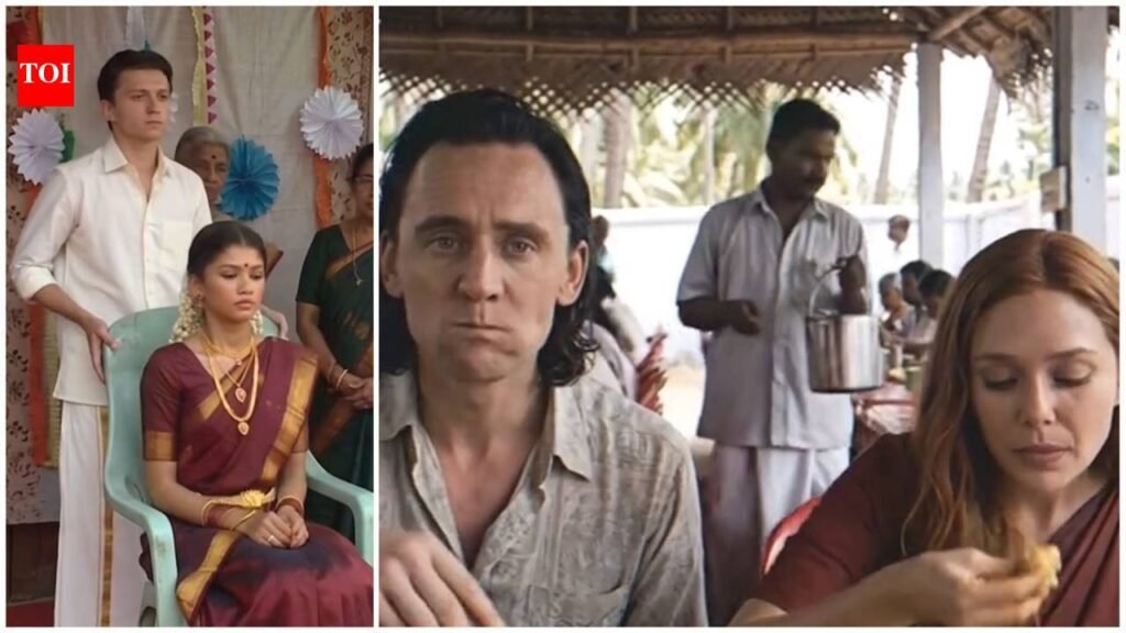 Spider-Man and MJ tie the knot, Tom Holland and Zendaya get a South Indian happy ending in viral AI wedding video | English Movie News