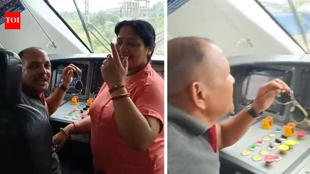 Viral video allegedly shows people inside Vande Bharat loco pilot’s cabin; Railway Seva seeks details