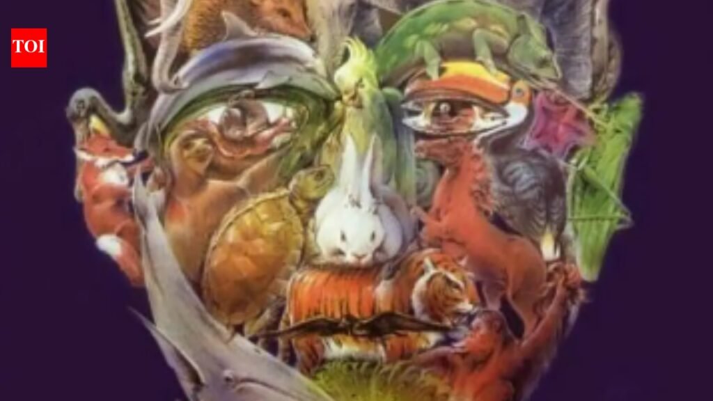 You are among the top 1% if you stop all 25 animals hidden in the man’s face within 2 minutes