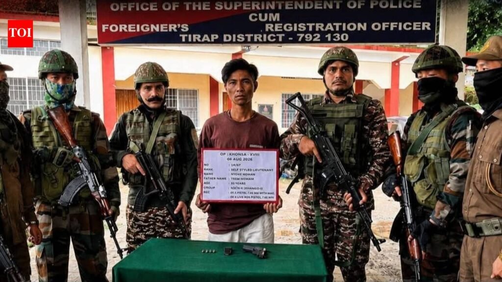 NSCN-K cadre surrenders before security forces in Tirap | Guwahati News