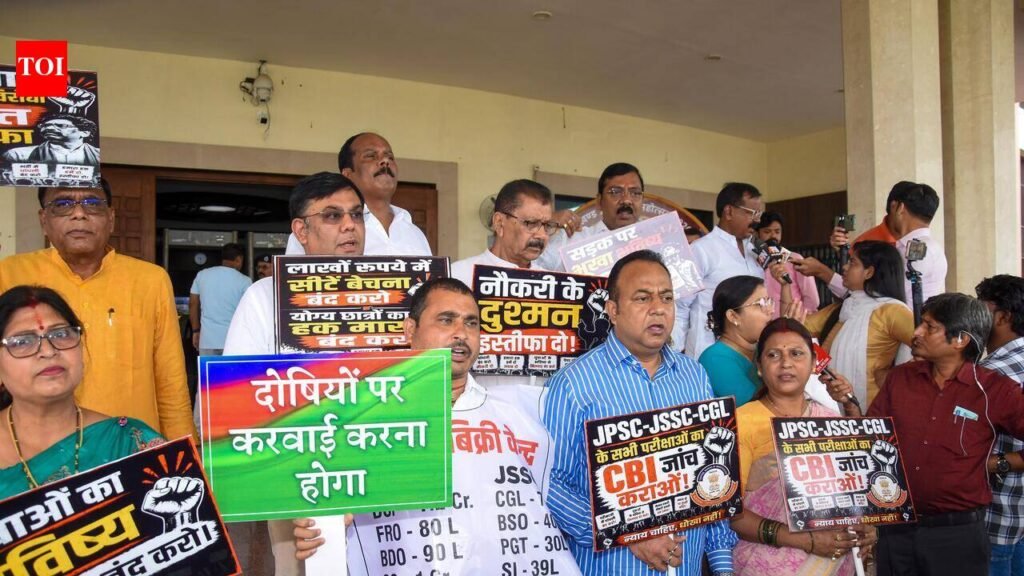 Monsoon Session Of Jharkhand Assembly Begins Amid Opposition Protests Over JPSC, JSSC Exam Irregularities | Ranchi News