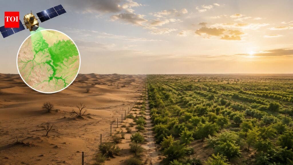 China planted trees the Taklamakan Desert for nearly 50 years. Satellites now show the landscape is capturing more carbon than it releases | World News