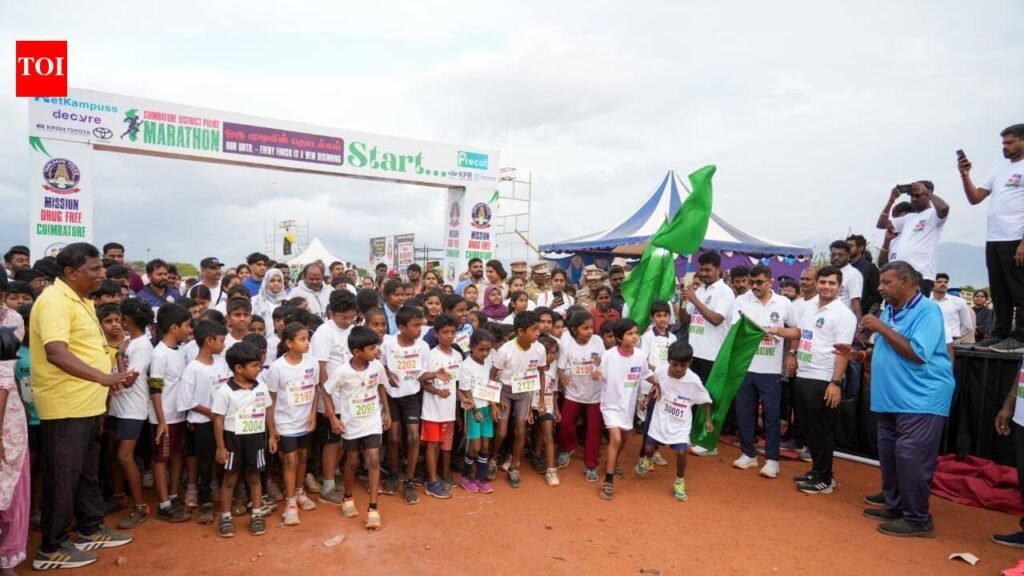 Over 12,000 participate in ‘Run for Drug-Free Coimbatore’ marathon | Coimbatore News