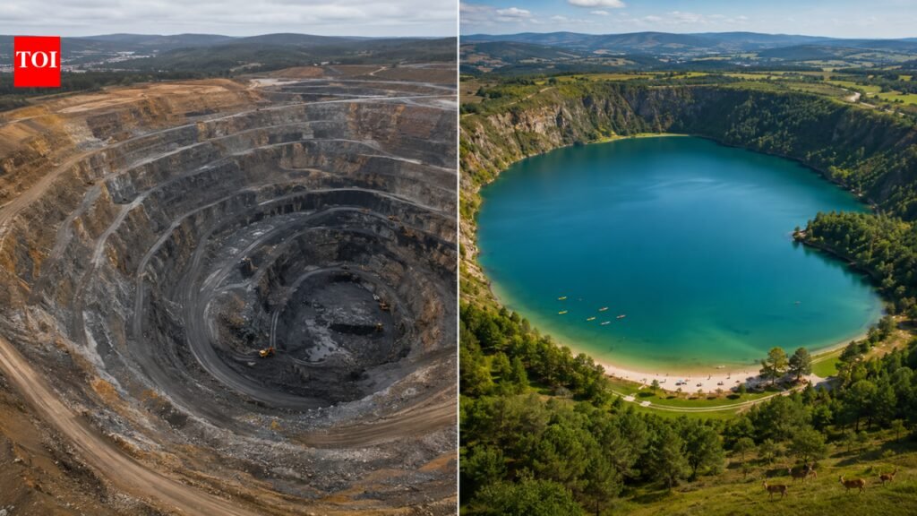 In 2008, Spain began filling a 300-metre-deep coal mine with 547 billion litres of water; four years later, it became one of the country’s largest artificial lakes | World News