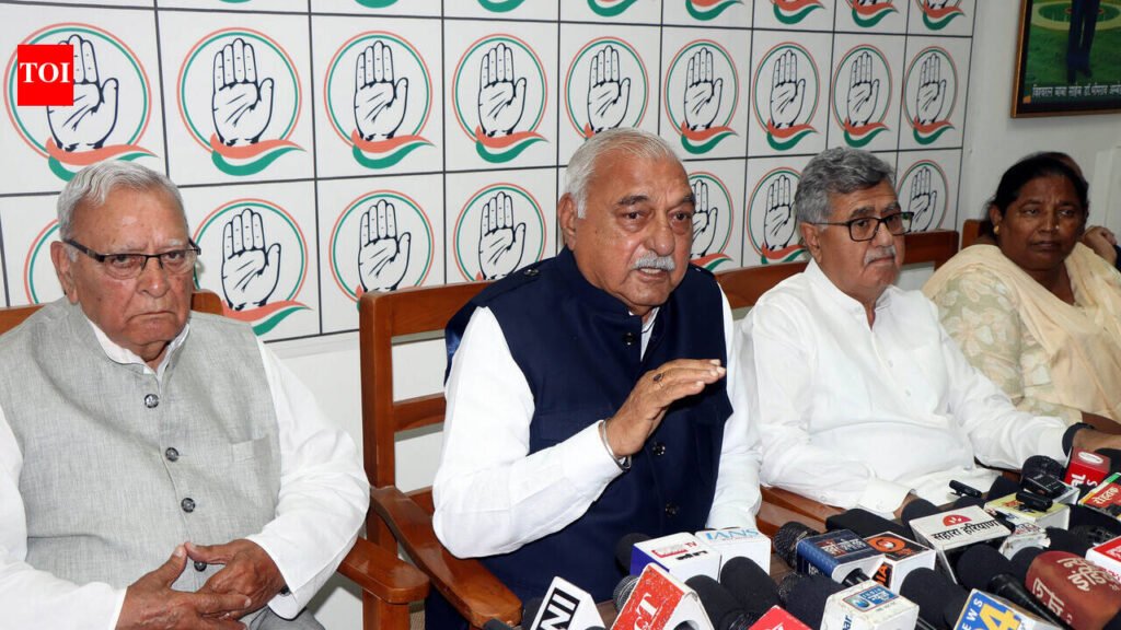 Hooda slams BJP, EC over voter list ‘manipulation’ | Chandigarh News