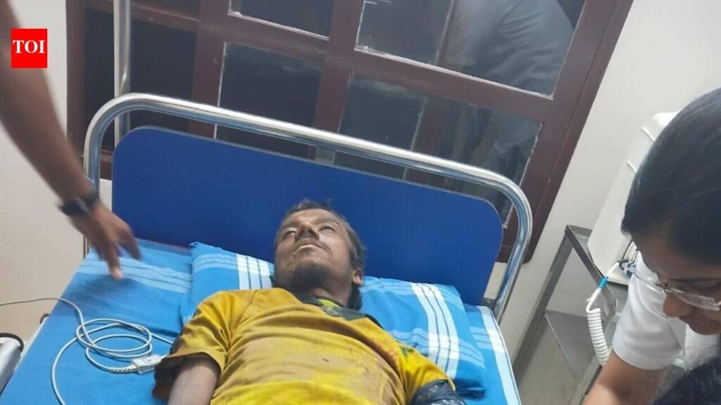 Jumbo attack leaves worker seriously injured | Mysuru News