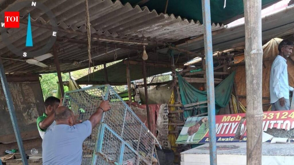 12 meat shops violating Shrawan ban demolished in Kashi | Varanasi News